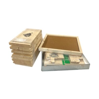 Set mit Holzrahmen und Zubehör für ZAMU10 Vollzarge Türmontage.