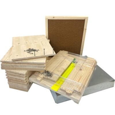 Bienen Janisch Bausatz für ZAMU Jumbo 10, 420x490, inklusive Holzplatten und Werkzeug.