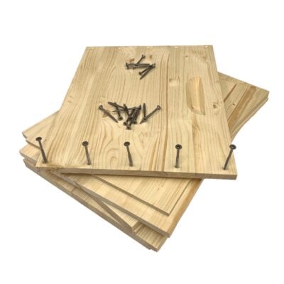 Holzplatten für Bienenkasten, geeignet für den Selbstbau der Zarge Jumbo ZAMU10, 420x490 mm.