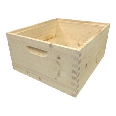 Vollzarge Bienenkasten aus Holz, ideal für Imker, Maße 420x435 mm.