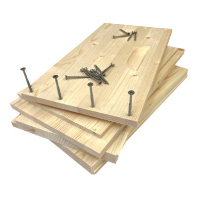 Holzrahmen für BK Vollzarge, EMMU10, 420x435, hochwertige Baukomponente.