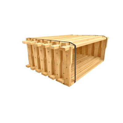 Hochwertiger Bienenstock von Bienen Janisch, Modell EM/400x370x159, gedrahtet für optimale Bienenges.