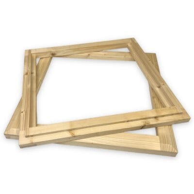 Rahmen für Bienenkränze, Paar, aus Holz, passend für Zargen, langlebig und stabil.