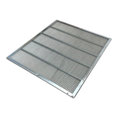 Rundstabgitter, 4-seitig eingefasst, EM_428x447x3,7 für Bienenstöcke.