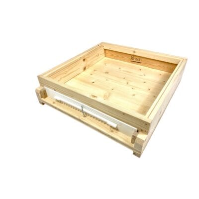 Hochwertiger Bienenboden aus Holz, fertig montiert für Bienenstöcke.