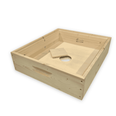 Futterzarge für Bienen mit Holzrahmen, passend für Plastiktasse und ZA Kranz.