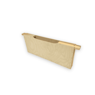 Futtertasche aus Holz, passend für Zander Vollzarge, 35mm Dicke.