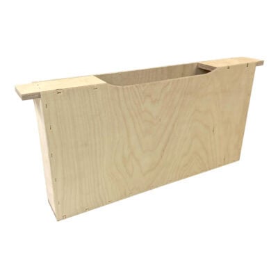 Futtertasche für Bienenstöcke, 35mm Rahmen, robustes Holz, ideal für Imkerbedarf.