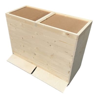 Hölzerne Bienenbeute für Imker, ideal für nachhaltige Bienenhaltung.