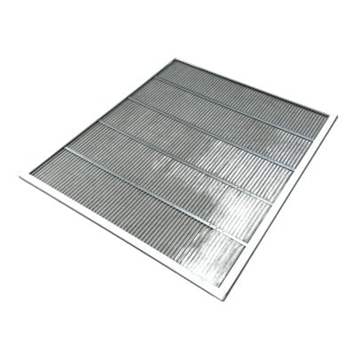Rundstabgitter mit Rahmen, passend für eine Einraumbeute, 420x350 mm.