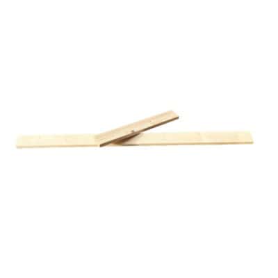 Holz-Nachrüstsatz für Wetterschenkel, passend für Einraumbeuten.