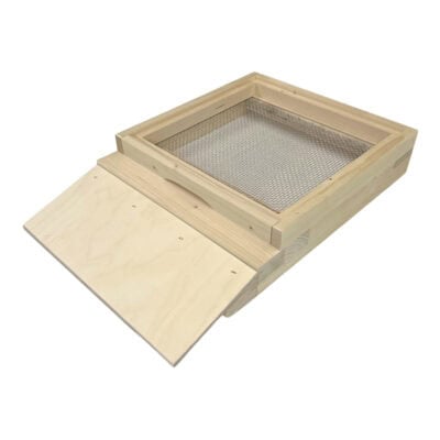 Gitterboden für Bienenstöcke, flach, 315x280x72 mm, langlebiges Holz.