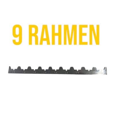 Edelstahl Abstandsstreifen 370 mm für 9 Bienenrahmen.