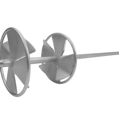 Edelstahl Honig-Rührstab mit Scheuerschutz und Dreikantaufnahme.