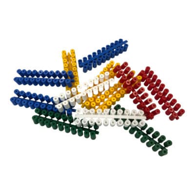 Abstandsröllchen aus Kunststoff, 100 Stück, ideal für Bienenkästen und Imkereibedarf.