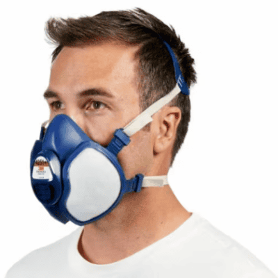 Atemschutzmaske 3M 4251 mit Ausatemventil für sicheren Atemschutz bei Arbeiten.