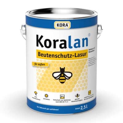 Holzschutzlasur für Bienenbeuten und Außenholz im Imkereibedarf.