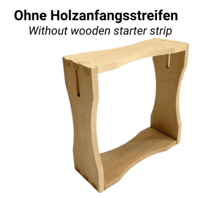 Holzstarterrahmen für Bienenwaben, ohne Holzanfangsstreifen.